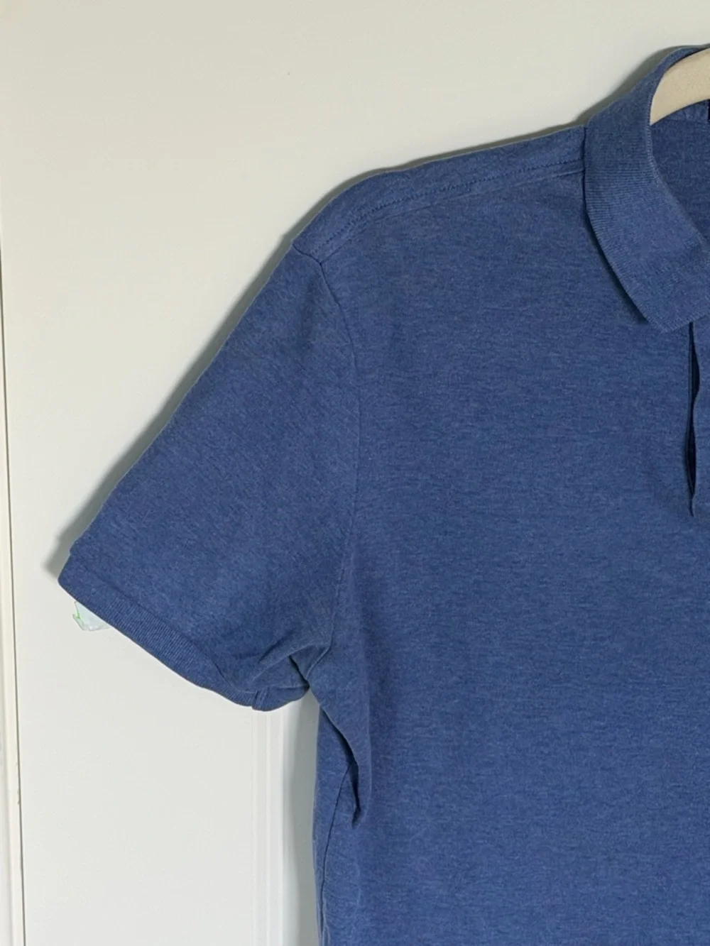 Polo by Ralph Lauren Men's Blue Custom Slim Fit Mesh Polo Medium 39812